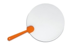 PAYPAY - Manual hand fan with semi-rigid frosted transparent surface.
