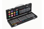 L'ATELIER - 12 water colour paint, 24 assorted colouring pencils, 10 crayons, 1 paint brush, 1 pencil sharpener.