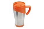 Deeport - Stainless steel mug with plastic handle. 455 ml capacity